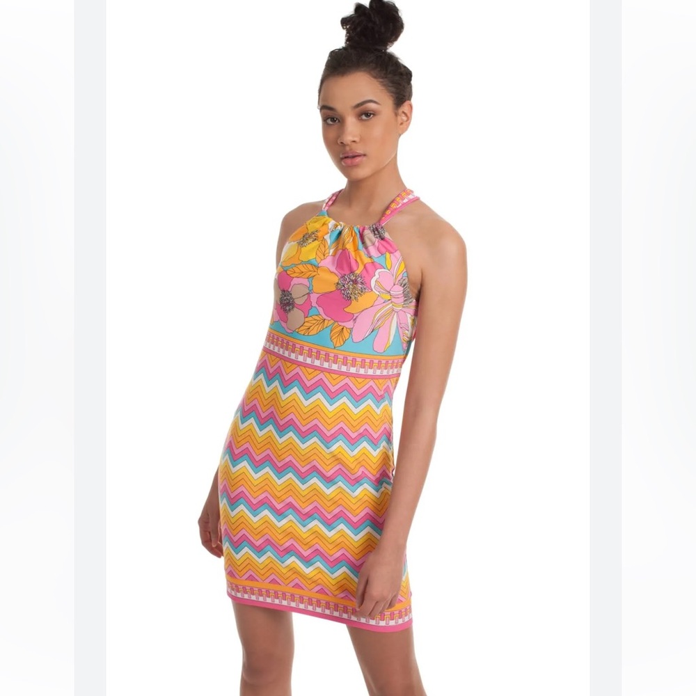 Trina Turk Summertime Bloom Vacaciones Mini Dress Size XS/2